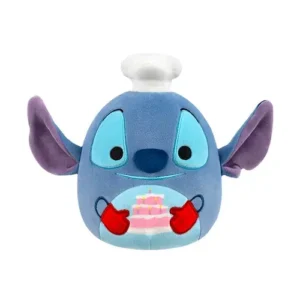 Jazwares Squishmallows - Core: Cartoon Animation: Disney - Lilo & Stitch - Chef Stitch Holding Cake (6.5 Inch)
