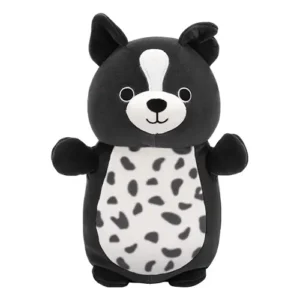 Jazwares Squishmallows - HugMees: Buddy Squad - Black Border Collie - Monty (14 Inch)