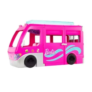 Mattel Barbie Camper, Doll Playset With 60 Accessories, 30-Inch Slide, Dream Camper