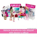 Mattel Barbie Toys, Transforming Ambulance And Clinic Playset, 20+ Accessories, Care Clinic