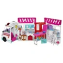 Mattel Barbie Toys, Transforming Ambulance And Clinic Playset, 20+ Accessories, Care Clinic