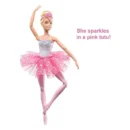 Mattel Barbie Dreamtopia Twinkle Lights Ballerina Doll, Blonde With Light-Up Feature Wearing Headband & Tutu