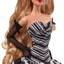 Mattel Barbie Signature 65th Anniversary Collectible Doll With Blonde Hair And Black And White Gown