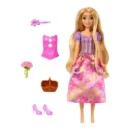 Mattel Disney Princess Rapunzel Fashion Doll Set, Spin & Reveal with 11 Surprises Including 5 Accessories, 5 Stickers & Play Scene, Inspired by Movie