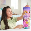 Mattel Disney Princess Rapunzel Fashion Doll Set, Spin & Reveal with 11 Surprises Including 5 Accessories, 5 Stickers & Play Scene, Inspired by Movie