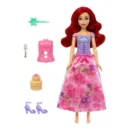Mattel Disney Princess Ariel Fashion Doll Set, Spin & Reveal with 11 Surprises Including 5 Accessories, 5 Stickers & Play Scene, Inspired by Movie