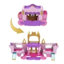 Mattel Disney Princess Carriage To Castle Transforming Playset With Aurora Small Doll, 4 Figures & 3 Levels