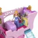 Mattel Disney Princess Carriage To Castle Transforming Playset With Aurora Small Doll, 4 Figures & 3 Levels
