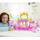 Mattel Disney Princess Carriage To Castle Transforming Playset With Aurora Small Doll, 4 Figures & 3 Levels