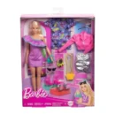 Mattel Barbie Doll with Clothes and Accessories, Blond Hair and 3 Party-Themed Mix-and-Match Outfits Including Dresses, Purses and Heels