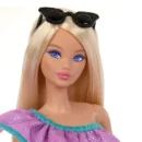 Mattel Barbie Doll with Clothes and Accessories, Blond Hair and 3 Party-Themed Mix-and-Match Outfits Including Dresses, Purses and Heels