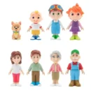 Jazwares CocoMelon Family 8PK (Dad-Mom-Grandma-GrandPa-JJ Bingo-Tom Tom- Yoyo))