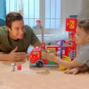 Jazwares Cocomelon Feature Vehicle (Deluxe Transforming Fire Truck)