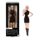 Mattel Barbie Basics Model 02 Collector Doll with Blonde Hair, Black Mini Dress & Gladiator Boots, Universal-fit Fashions, Posable Body & Swappable Doll Head