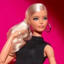 Mattel Barbie Basics Model 02 Collector Doll with Blonde Hair, Black Mini Dress & Gladiator Boots, Universal-fit Fashions, Posable Body & Swappable Doll Head