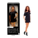 Mattel Barbie ​Basics Model 01 Collector Doll with Brunette Hair, Black Mini Dress & Shoes, Universal-fit Fashions, Posable Body & Swappable Doll Head