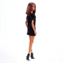 Mattel Barbie ​Basics Model 01 Collector Doll with Brunette Hair, Black Mini Dress & Shoes, Universal-fit Fashions, Posable Body & Swappable Doll Head