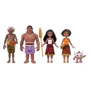 Mattel Disney Moana 2 Moanas Canoe Crew Playset With 5 Small Dolls & 3 Accessories, Inspired By The Movie