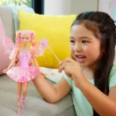 Mattel Barbie Fairy Doll with Toy Wand & Fashion Accessories, Fantasy Theme with Color-Change Fun on Wings & Outfit