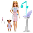 Mattel Barbie Dentist Doll With Blonde Fashion Doll, 1 Kid Doll, Medical Doctor Furniture & Accessories