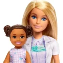 Mattel Barbie Dentist Doll With Blonde Fashion Doll, 1 Kid Doll, Medical Doctor Furniture & Accessories