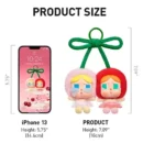 POP MART CRYBABY Crying For Love Series-Vinyl Plush Hanging Card (Love You Cherry Much)
