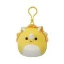 Jazwares Squishmallows - Clip-On: Prehistoric Squad - Yellow Triceratops - Lancaster (3.5 Inch)