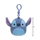 Jazwares Squishmallow - Clip-On - Cartoon Animation: Disney - Lilo & Stitch - Stitch (3.5 Inch)