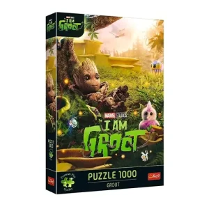 Trefl Puzzles - 1000 Premium Plus - Groot_FSC Mix 70% / Marvel Guardians of the Galaxy