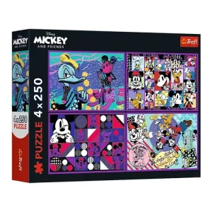Trefl Puzzles - 4x250 - A series of Mickey Mouse adventures / Disney Mickey Mouse and Friends_FSC Mix 70%