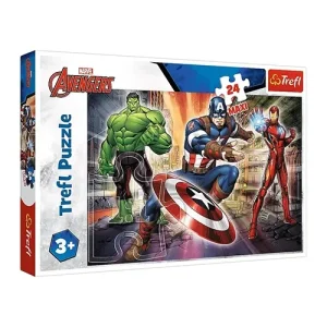 Trefl Puzzles - 24 Maxi - In the world of Avengers / Disney Marvel The Avengers