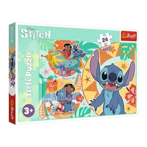 Trefl Puzzles - 24 Maxi - Happy day of  Lilo&Stitch / Disney Lilo&Stitch