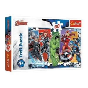 Trefl Puzzles - 60 - The Avengers Invincible / Disney Marvel The Avengers