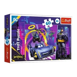 Trefl Puzzles - 60 - Batman and his vehicles / Warner Batwheels