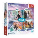 Trefl Puzzles - 4in1 (12, 15, 20, 24) - The amazing world of Frozen / Disney Frozen 2