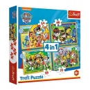 Trefl Puzzles - 4in1 - Holiday Paw Patrol / Viacom PAW Patrol