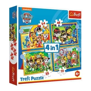 Trefl Puzzles - 4in1 - Holiday Paw Patrol / Viacom PAW Patrol