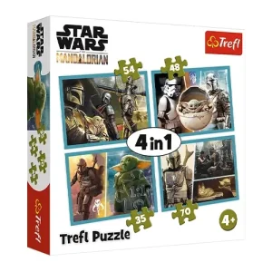 Trefl Puzzles - 4in1 - The Mandalorian / Lucasfilm Star Wars The Mandalorian