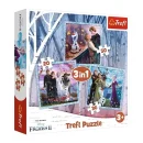 Trefl Puzzles - 4in1 - Magic in the forest / Disney Frozen 2