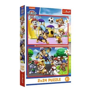 Trefl Puzzles - 2x24 - Doggy day of fun / Viacom PAW Patrol_FSC Mix 70%