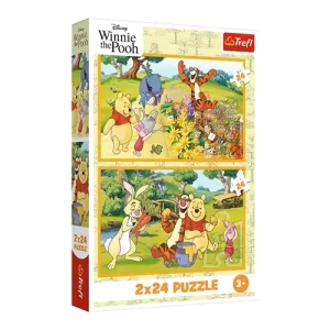 Trefl Puzzles - 2x24 - Day in the garden/ Disney Winnie the Pooh_FSC Mix 70%