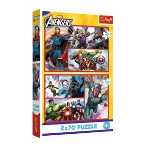 Trefl Puzzles - 2x70 - Become a hero / Disney Marvel The Avengers_FSC Mix 70%