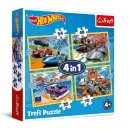 Trefl Puzzles - 4in1 - Hot Wheels vehicles / Mattel Hot Wheels