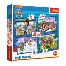 Trefl Puzzles - 4in1 - Doggy things / Viacom Paw Patrol