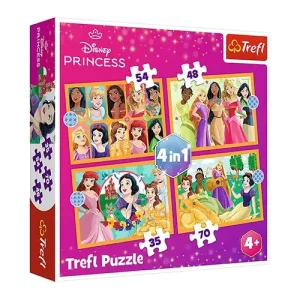Trefl Puzzles - 4in1 - Fairy tale stories / Disney Princess