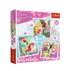 Trefl Puzzles - 3in1 - Rapunzel, Aurora and Ariel / Disney Princess