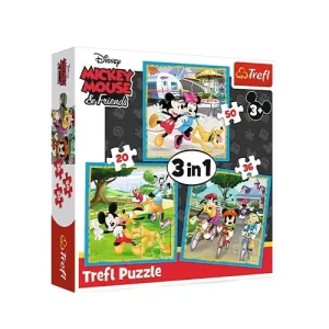 Trefl Puzzles - 3in1 - Mickey Mouse with friends / Disney Standard Characters