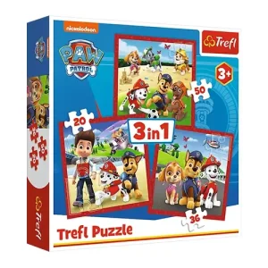 Trefl Puzzles - 3in1 - Happy dogs Paw Patrol / Viacom PAW Patrol
