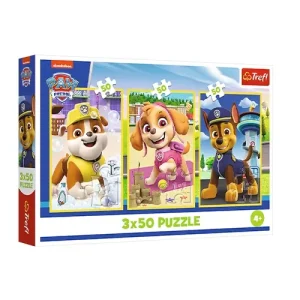 Trefl Puzzles - 3x50 - Our dogs / Viacom PAW Patroll_FSC Mix 70%
