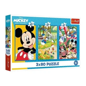 Trefl Puzzles - 3x80 - The Mickey Mouse Team / Disney Mickey Mouse and Friends_FSC Mix 70%